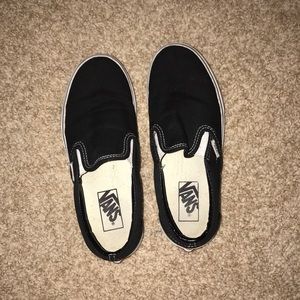 Black slip on vans